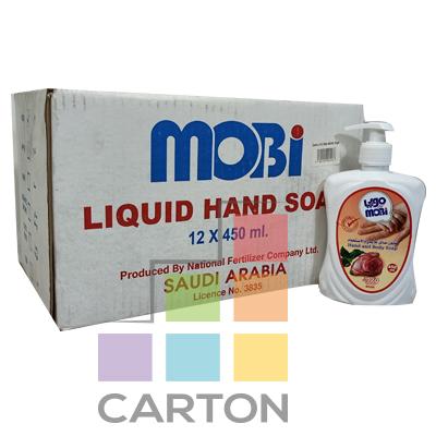 MOBI LIQUID HAND SOAP ROSE 12*450 ML